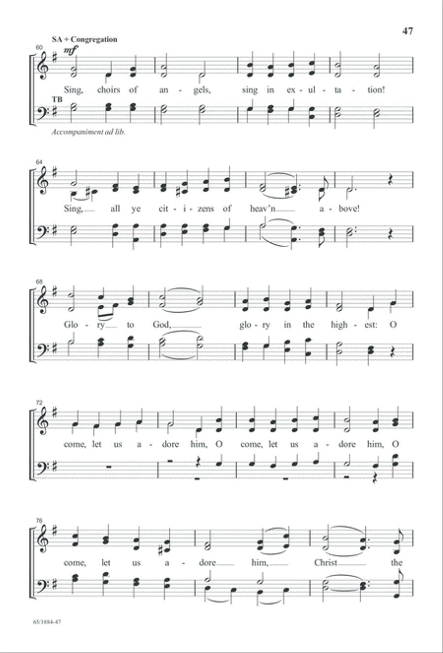Let Us Adore Him Let Us Adore Him 4-Part scores gallery preview page 49