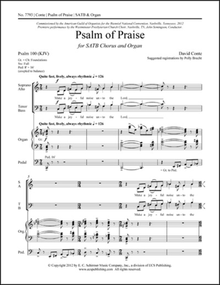 Book cover for Psalm of Praise