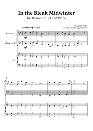 In the Bleak Midwinter (Bassoon Duet and Piano) - Beginner Level