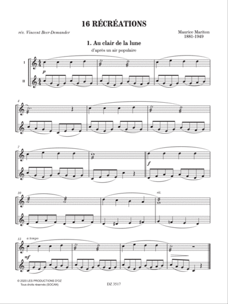 16 Récréations Mandolin scores gallery preview page 4