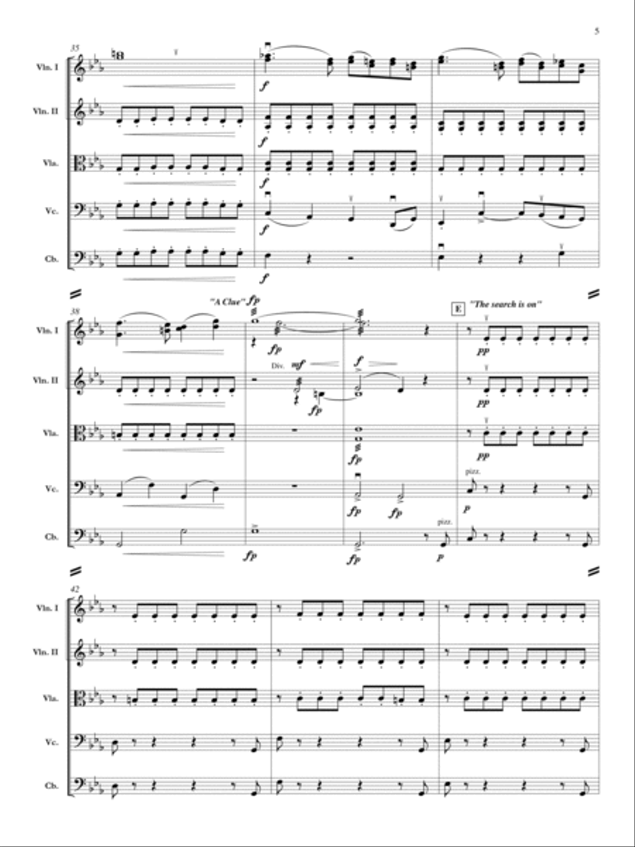 British Mystery Theater Orchestra scores gallery preview page 6