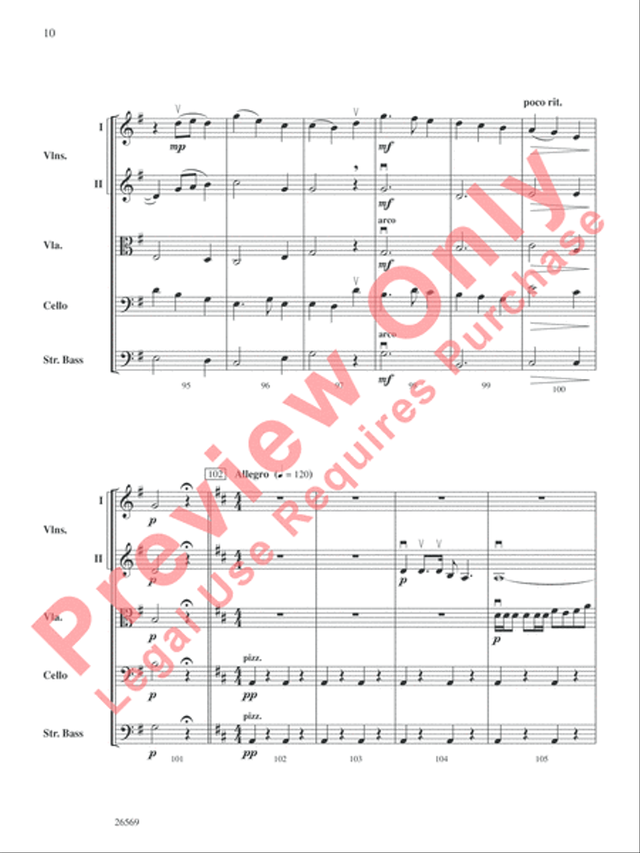A Westward Journey and Jubilee String Orchestra scores gallery preview page 11