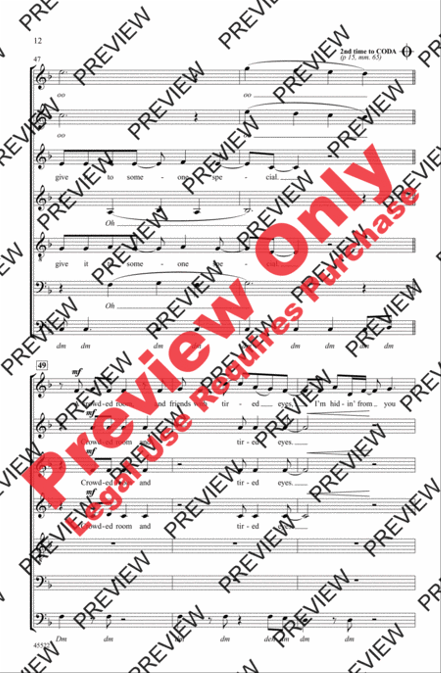 Last Christmas 4-Part scores gallery preview page 26