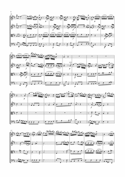 Abel - String Quartet in A major, Op.12 No.2 ; WK 68