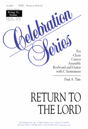 Book cover for Return to the Lord
