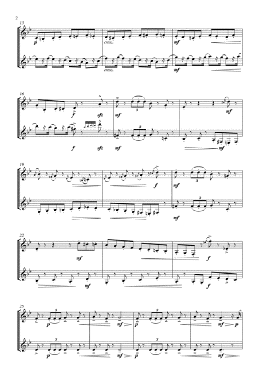 March from The Nutcracker arranged for Clarinet Duet Clarinet Duet scores gallery preview page 4