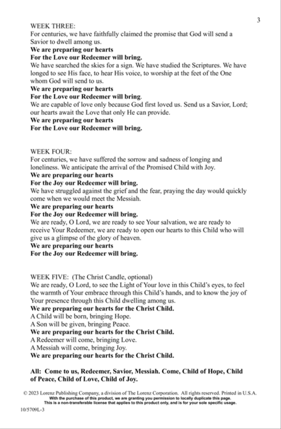Preparing Our Hearts Preparing Our Hearts 4-Part scores gallery preview page 3