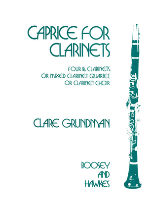 Book cover for Caprice for Clarinets