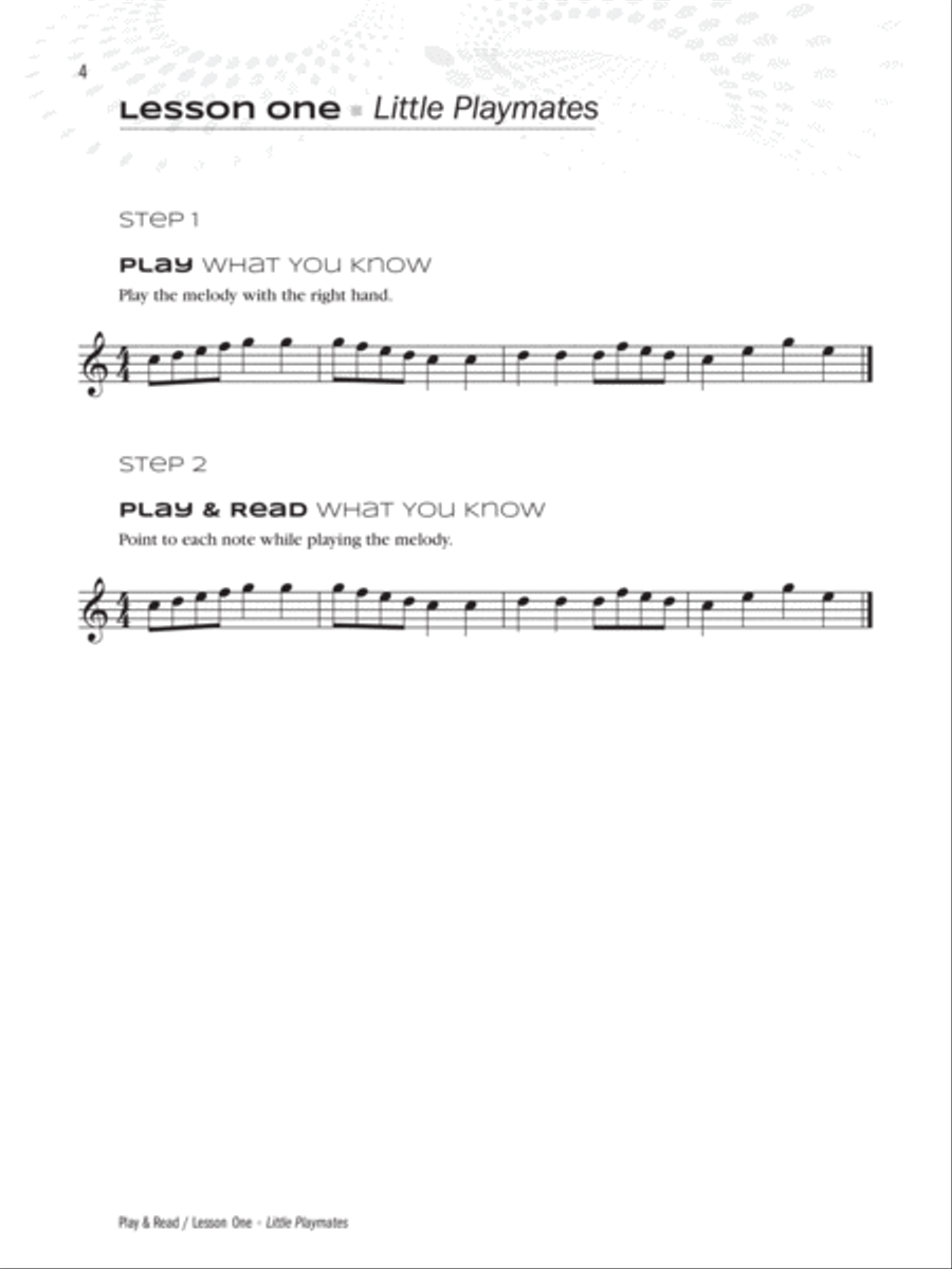 Play & Read Piano Method scores gallery preview page 4