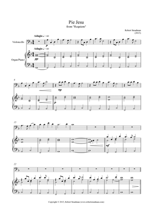 Pie Jesu (from Robert Steadman's 'Requiem') - for 'cello and piano