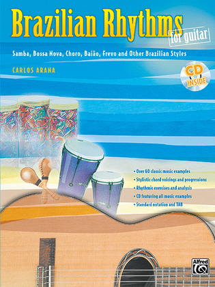 Book cover for Brazilian Rhythms for Guitar