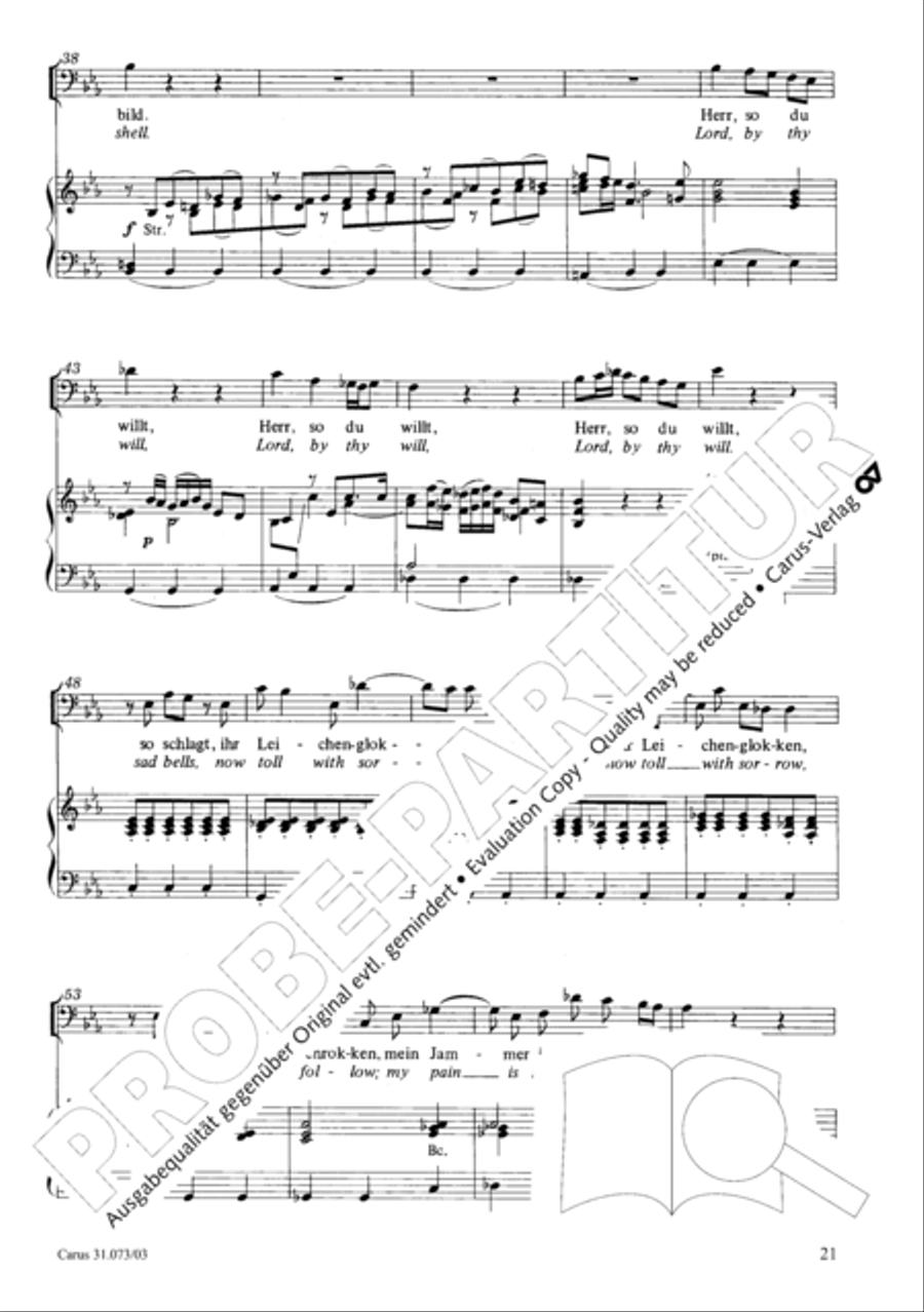 Thy will, O Lord, be done for me (Herr, wie du willt, so schicks mit mir) STB scores gallery preview page 22