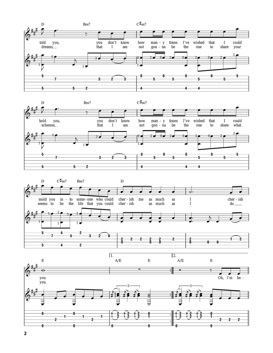 Cherish Cherish Acoustic Guitar scores gallery preview page 2