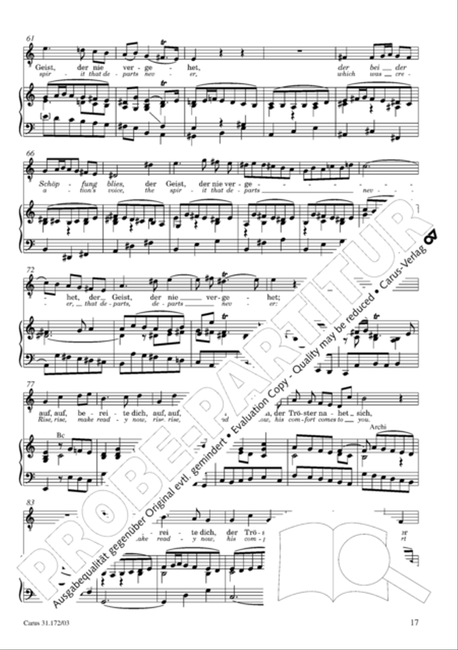 Sound forth, now with singing (Erschallet, ihr Lieder) 4-Part scores gallery preview page 18