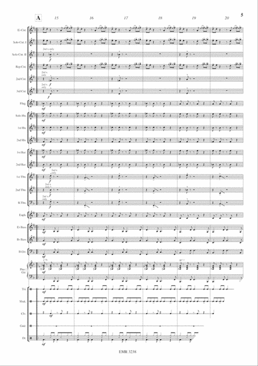 Austin's Theme Brass Band scores gallery preview page 6