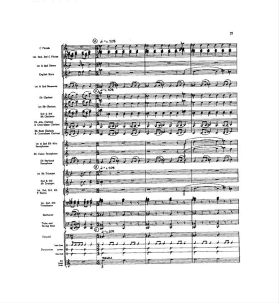 Caccia and Chorale Concert Band scores gallery preview page 20