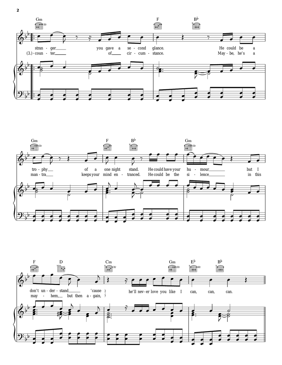 Like I Can Piano, Vocal, Guitar scores gallery preview page 2