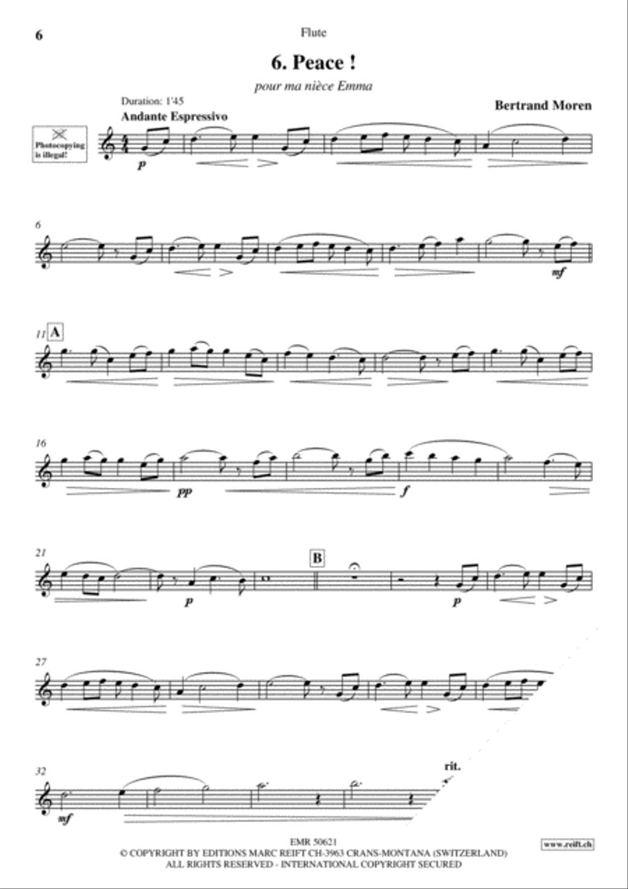 20 Slow Melodies Volume 2 Flute Solo scores gallery preview page 8