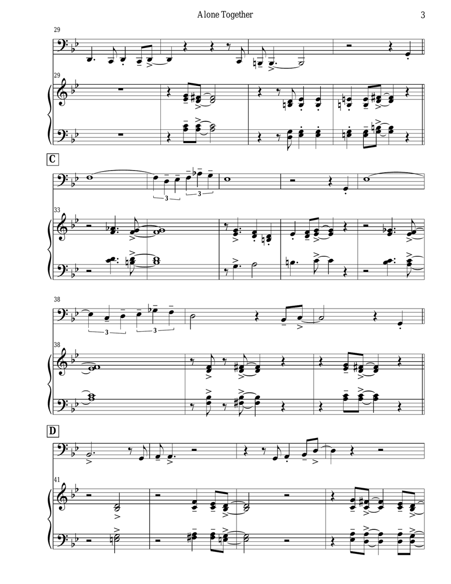 Alone Together Tuba scores gallery preview page 5