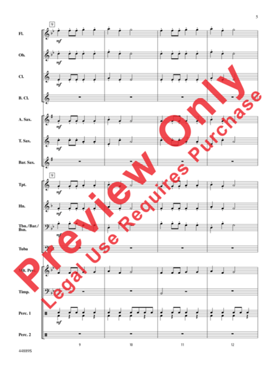 Three Miniature Nutcrackers Concert Band scores gallery preview page 5