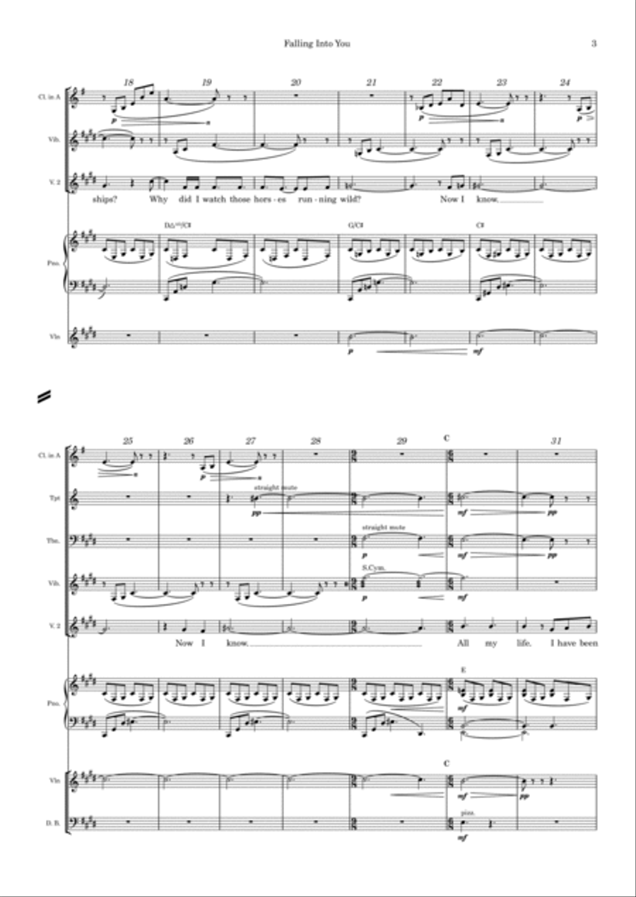 Falling Into You Large Ensemble scores gallery preview page 3