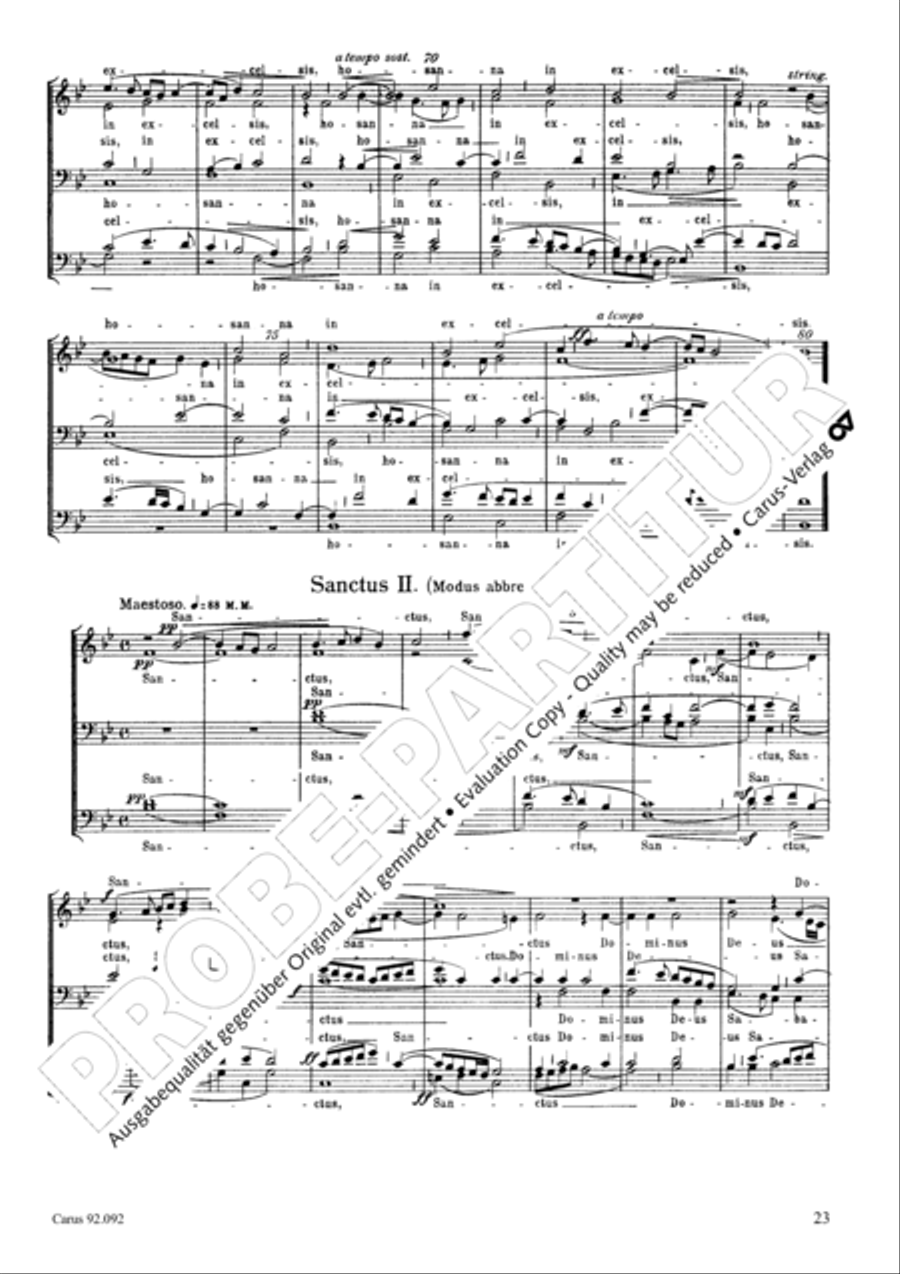 Missa Papae Marcelli Choir scores gallery preview page 20
