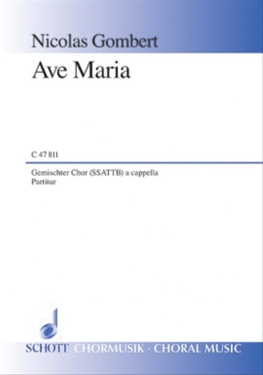 Ave Maria Ssattb Ave Maria Ssattb 4-Part scores gallery preview page 1