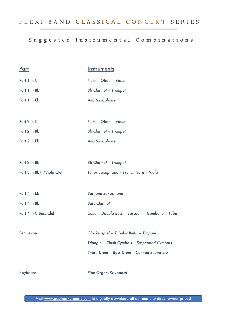1812 Overture (Flexible Instrumentation) Concert Band scores gallery preview page 3