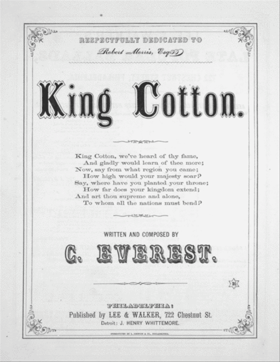 King Cotton Voice scores gallery preview page 1