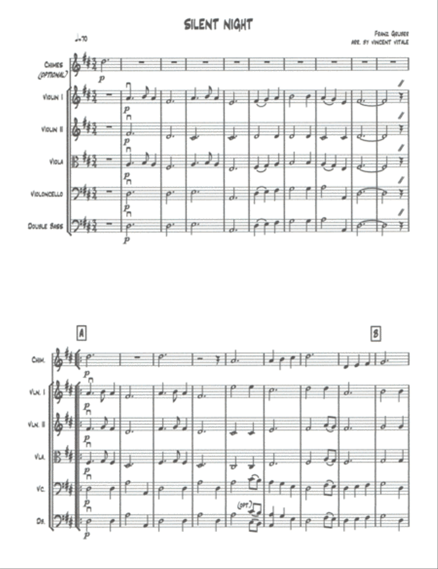SILENT NIGHT String Orchestra scores gallery preview page 3