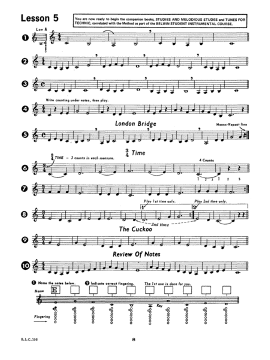 Student Instrumental Course Clarinet Student Clarinet scores gallery preview page 2