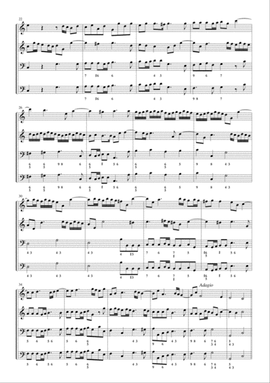 Corelli, Sonata op.3 n.8 in C major Small Ensemble scores gallery preview page 4