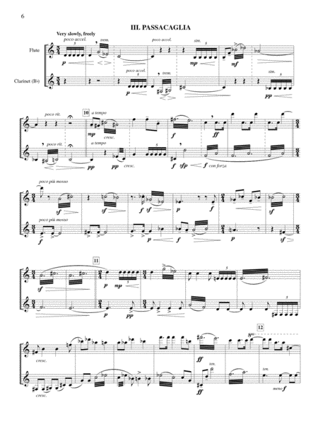 Canonic Variations for Flute and Clarinet, Op. 47