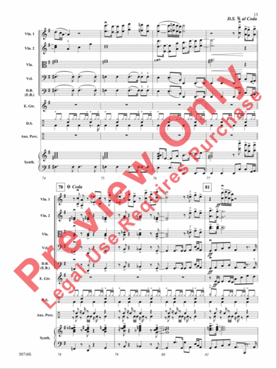 Thriller String Orchestra scores gallery preview page 14
