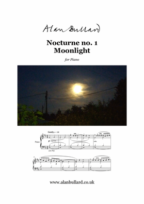 Book cover for Nocturne no.1 - Moonlight (solo piano)