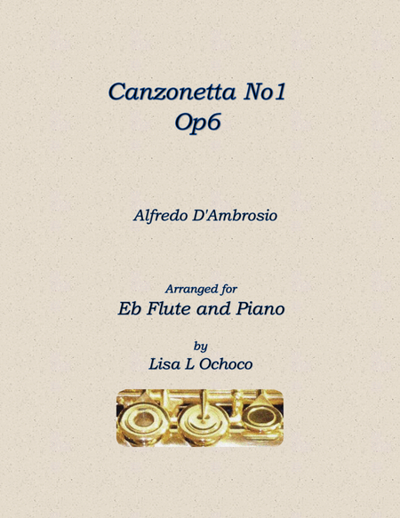 Canzonetta No1, Op6 for Eb Flute and Piano image number null