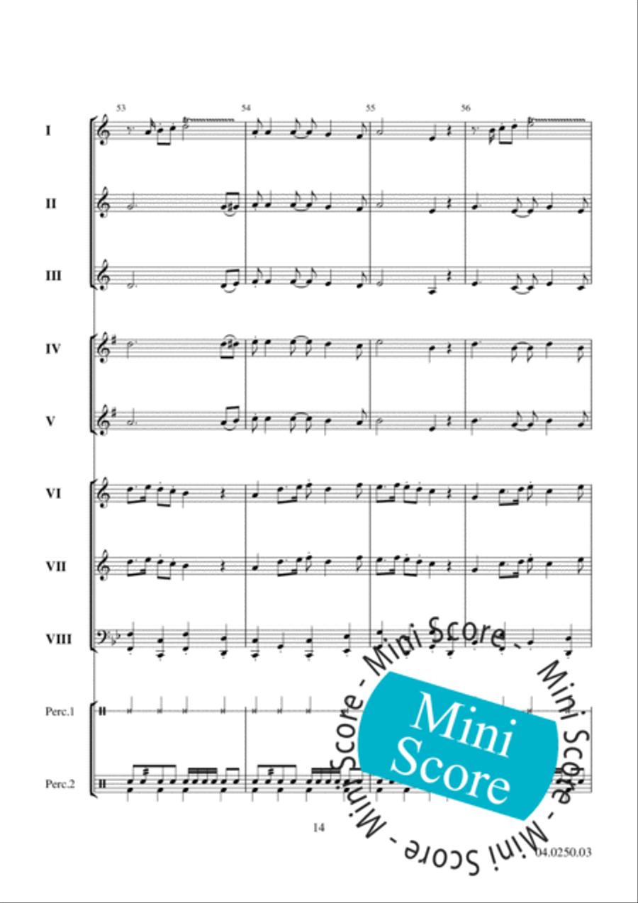 Paseo de Otono Brass Band scores gallery preview page 16
