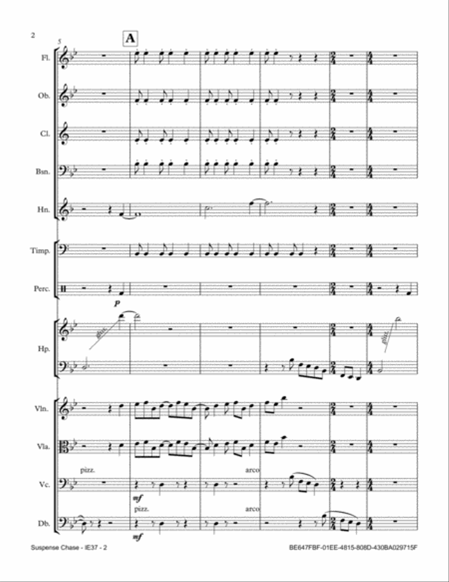 Suspense Chase Full Orchestra scores gallery preview page 2