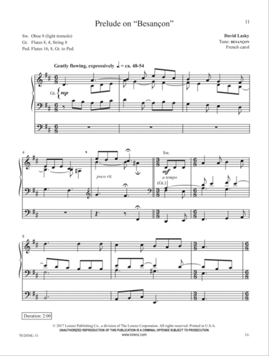 Come, Divine Messiah! Organ Solo scores gallery preview page 4