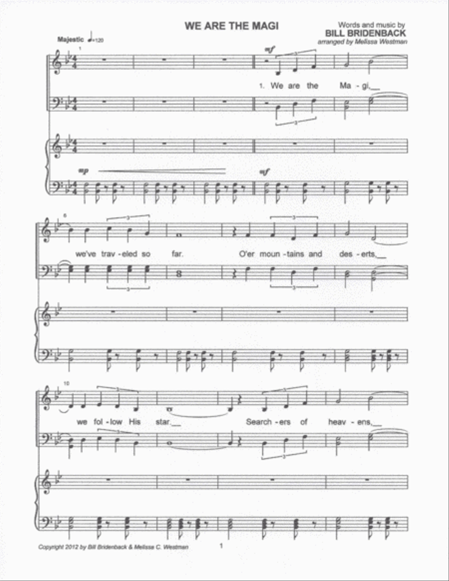 We Are the Magi Choir scores gallery preview page 1