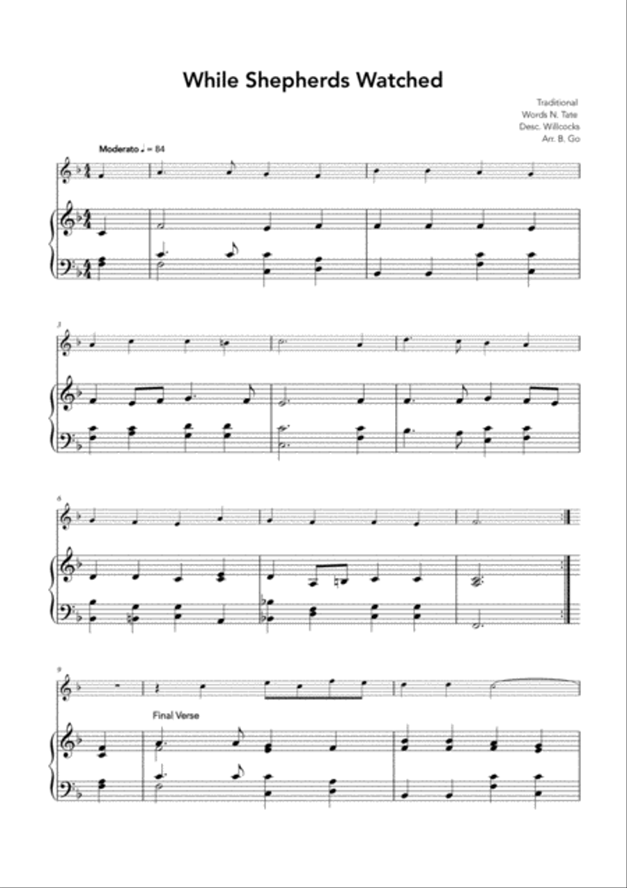 Three Christmas Carols for Violin Violin Solo scores gallery preview page 5