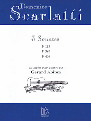 Book cover for Domenico Scarlatti – Three Sonatas