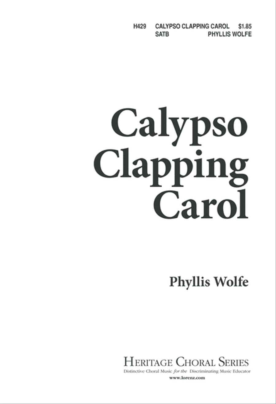 Calypso Clapping Carol 4-Part scores gallery preview page 2