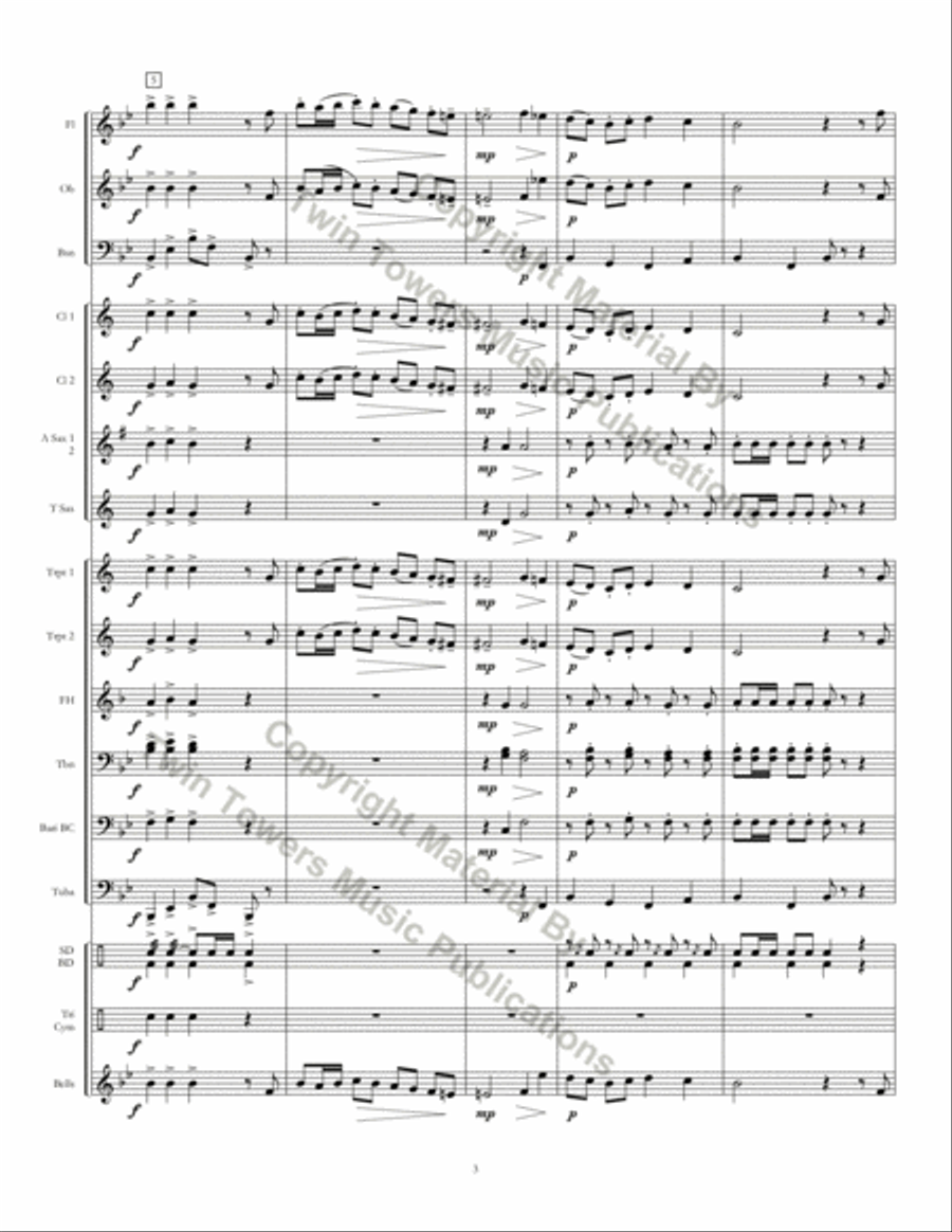 Twin Cities March Concert Band scores gallery preview page 4