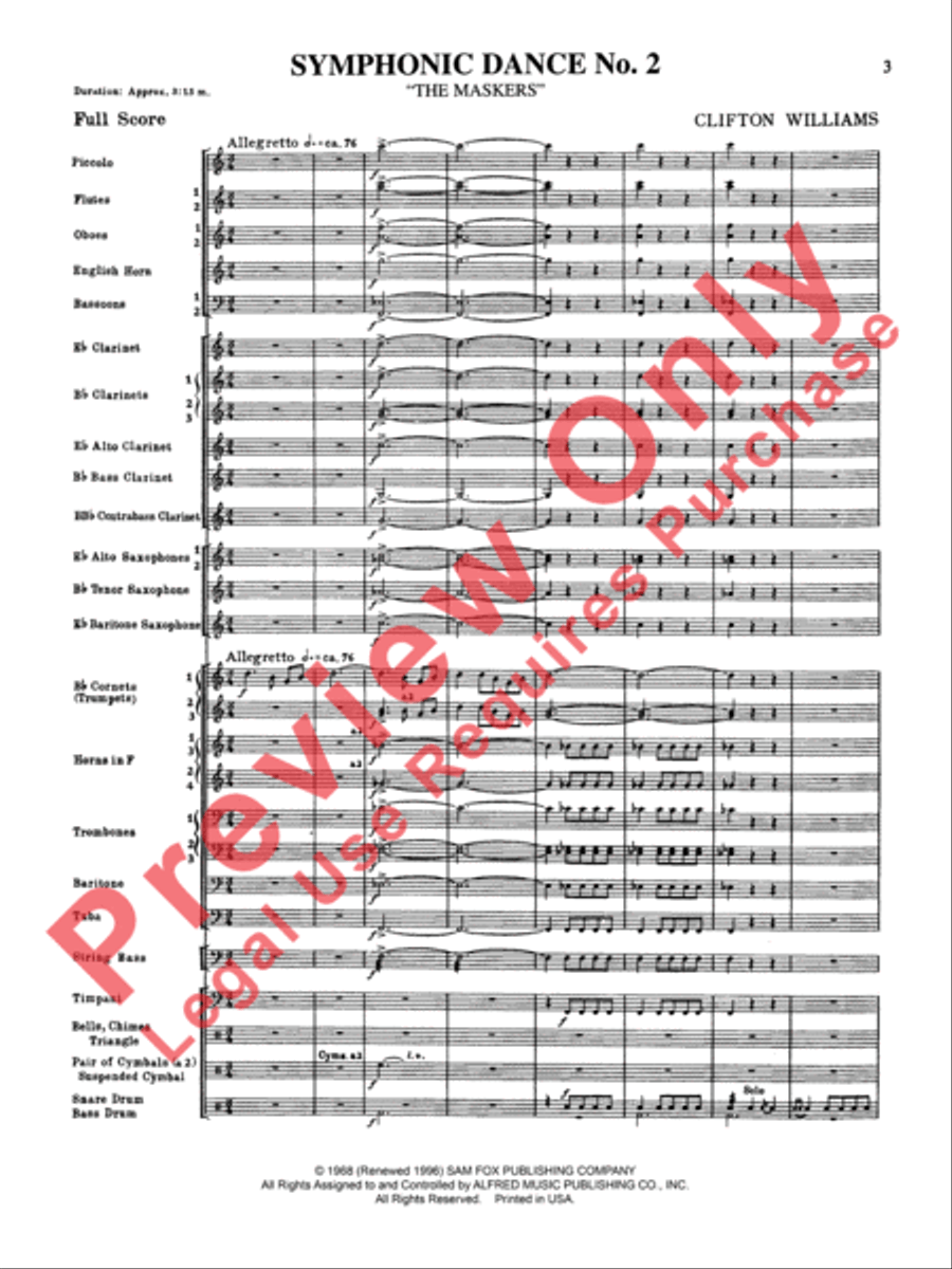 Symphonic Dance No. 2 Concert Band scores gallery preview page 4