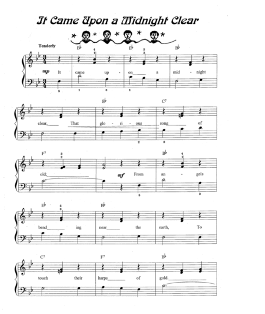 It Came Upon a Midnight Clear Piano Solo scores gallery preview page 2