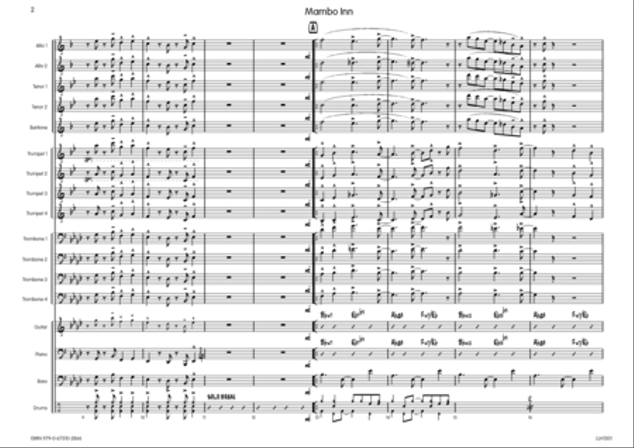 Mambo Inn Big Band scores gallery preview page 3