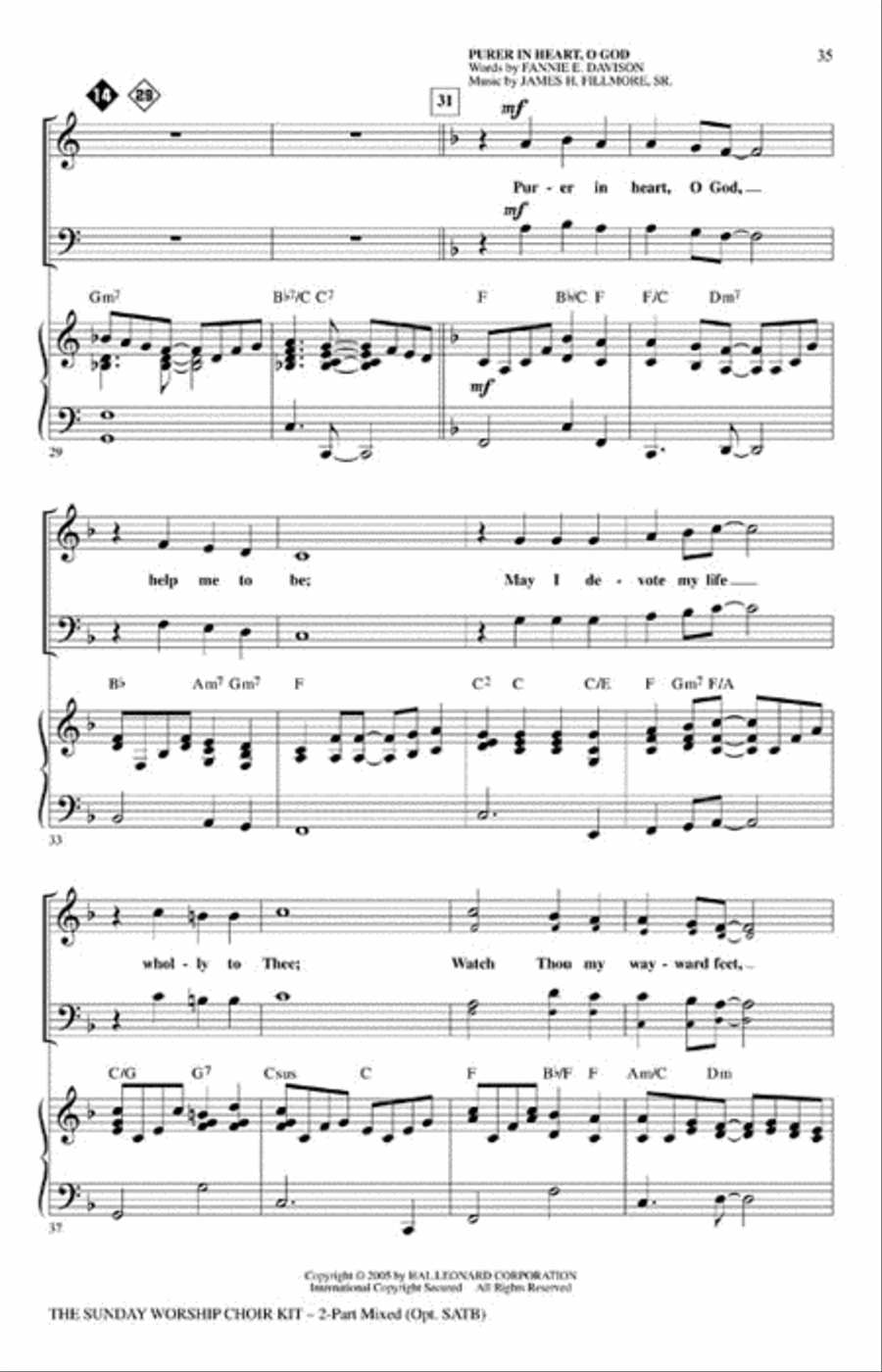 The Sunday Worship Choir Kit 2-Part scores gallery preview page 5