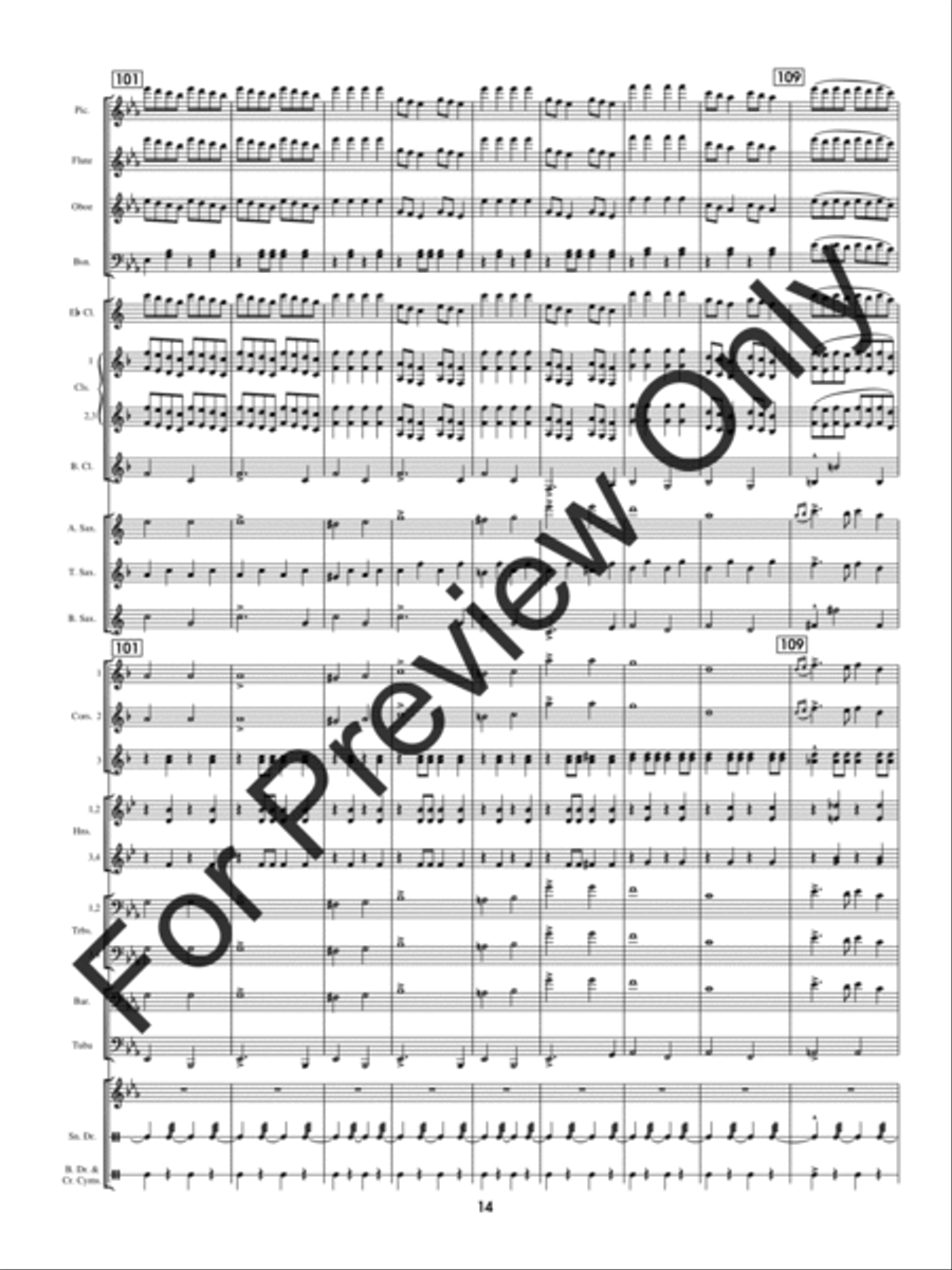 Pathfinder Of Panama Concert Band scores gallery preview page 17