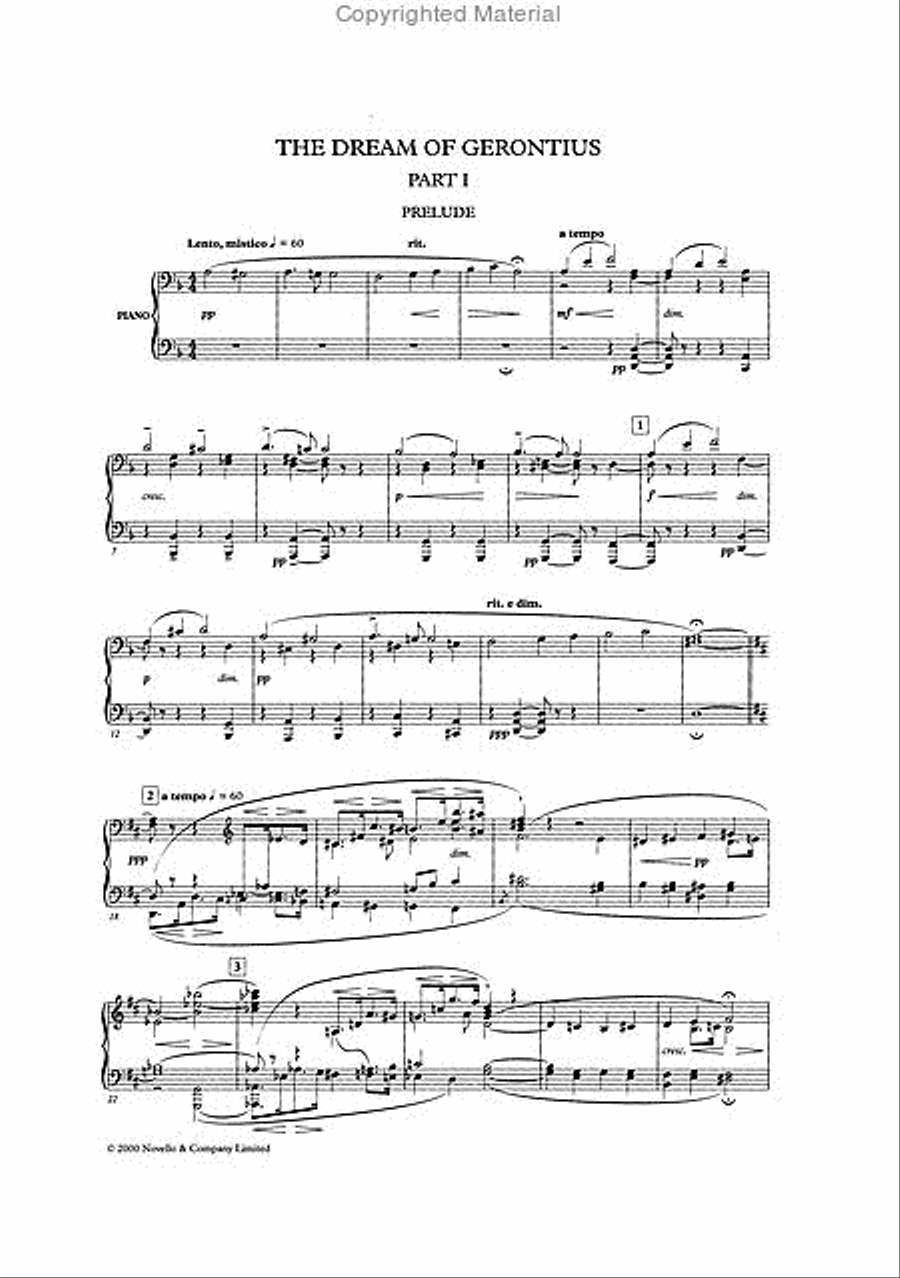 The Dream of Gerontius, Op. 38 4-Part scores gallery preview page 2